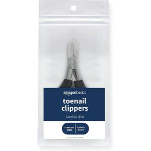 imageAmazon Basics Toenail Clippers with Comfort Grip Black