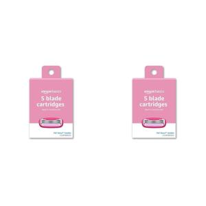 imageAmazon Basics Womens 5 Blade FITS Razor Refills Fits Amazon Basics FITS System Handles and Venus Handles 6 Cartridges6 Count Pack of 2