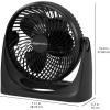 imageAmazon Basics 11Inch Air Circulator Fan Desk Fan for Bedroom Home and Office With 90Degree Tilt Head 3 Speed Settings Lightweight 3 LBS 35 Watts Black 111quotWx63quotDx109quotH11 inch