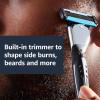 imageAmazon Basics 5Blade MotionSphere Razor for Men with Dual Lubrication and Precision Beard Trimmer Handle ampamp 2 Cartridges Cartridges fit Amazon Basics Razor Handles only Previously Solimo