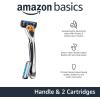 imageAmazon Basics 5Blade MotionSphere Razor for Men with Dual Lubrication and Precision Beard Trimmer Handle ampamp 2 Cartridges Cartridges fit Amazon Basics Razor Handles only Previously Solimo