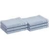 imageAmazon Basics Bath Towel Made with 30 Recycled Cotton Content 2Pack Blush 54 x 30 InchesBlue