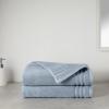imageAmazon Basics Bath Towel Made with 30 Recycled Cotton Content 2Pack Blush 54 x 30 InchesBlue