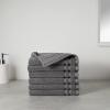 imageAmazon Basics Bath Towel Made with 30 Recycled Cotton Content 2Pack Blush 54 x 30 InchesDark Grey