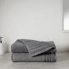 imageAmazon Basics Bath Towel Made with 30 Recycled Cotton Content 2Pack Blush 54 x 30 InchesDark Grey