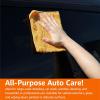 imageAmazon Basics Microfiber Towels for Cars Double Sided Detailing Towel 16quot x 16quot Gold 3Pack3 Pack