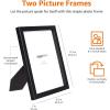 imageAmazon Basics Rectangular Photo Picture Frame 5quot x 7quot Pack of 2 BlackBlack