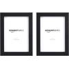 imageAmazon Basics Rectangular Photo Picture Frame 5quot x 7quot Pack of 2 BlackBlack
