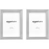 imageAmazon Basics Rectangular Photo Picture Frame 5quot x 7quot Pack of 2 BlackNickel