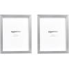 imageAmazon Basics Rectangular Photo Picture Frame 5quot x 7quot Pack of 2 BlackNickel