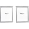 imageAmazon Basics Rectangular Photo Picture Frame 5quot x 7quot Pack of 2 BlackNickel