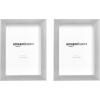 imageAmazon Basics Rectangular Photo Picture Frame 5quot x 7quot Pack of 2 BlackNickel