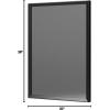 imageAmazon Basics Rectangular Wall Mount Mirror 24quot x 36quot Peaked Trim BlackBlack