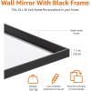 imageAmazon Basics Rectangular Wall Mount Mirror 24quot x 36quot Peaked Trim BlackBlack