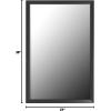 imageAmazon Basics Rectangular Wall Mount Mirror 24quot x 36quot Peaked Trim BlackBlack
