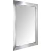 imageAmazon Basics Rectangular Wall Mount Mirror 24quot x 36quot Peaked Trim BlackNickel