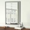 imageAmazon Basics Rectangular Wall Mount Mirror 24quot x 36quot Peaked Trim BlackNickel
