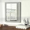 imageAmazon Basics Rectangular Wall Mount Mirror 24quot x 36quot Peaked Trim BlackNickel