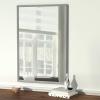 imageAmazon Basics Rectangular Wall Mount Mirror 24quot x 36quot Peaked Trim BlackNickel