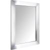 imageAmazon Basics Rectangular Wall Mount Mirror 24quot x 36quot Peaked Trim BlackNickel