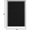 imageAmazon Basics Rectangular Wall Mount Mirror 24quot x 36quot Peaked Trim BlackNickel