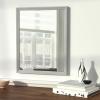 imageAmazon Basics Rectangular Wall Mount Mirror 24quot x 36quot Peaked Trim BlackNickel