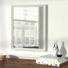 imageAmazon Basics Rectangular Wall Mount Mirror 24quot x 36quot Peaked Trim BlackWhite
