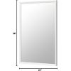imageAmazon Basics Rectangular Wall Mount Mirror 24quot x 36quot Peaked Trim BlackWhite