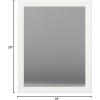 imageAmazon Basics Rectangular Wall Mount Mirror 24quot x 36quot Peaked Trim BlackWhite