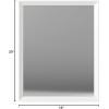 imageAmazon Basics Rectangular Wall Mount Mirror 24quot x 36quot Peaked Trim BlackWhite