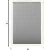 imageAmazon Basics Rectangular Wall Mount Mirror 24quot x 36quot Peaked Trim BlackWhite