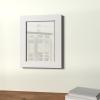 imageAmazon Basics Rectangular Wall Mount Mirror 24quot x 36quot Peaked Trim BlackWhite