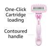 imageAmazon Basics Womens 4 Blade Razor for Women Fits AmazonBasics ampamp Venus Handles Moisturizing Surround 4 Count Includes 1 Handle 2 Cartridges ampamp 1 Shower Hanger Pink3 Count Pack of 1
