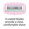 imageAmazon Basics Womens 4 Blade Razor for Women Fits AmazonBasics ampamp Venus Handles Moisturizing Surround 4 Count Includes 1 Handle 2 Cartridges ampamp 1 Shower Hanger Pink3 Count Pack of 1