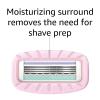 imageAmazon Basics Womens 4 Blade Razor for Women Fits AmazonBasics ampamp Venus Handles Moisturizing Surround 4 Count Includes 1 Handle 2 Cartridges ampamp 1 Shower Hanger Pink3 Count Pack of 1