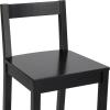 imageAmazon Basics Wooden Bar Stool with Backrest Black Set of 2Black