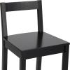 imageAmazon Basics Wooden Bar Stool with Backrest Black Set of 2Black