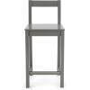 imageAmazon Basics Wooden Bar Stool with Backrest Black Set of 2Grey