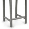 imageAmazon Basics Wooden Bar Stool with Backrest Black Set of 2Grey