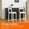 imageAmazon Basics Wooden Bar Stool with Backrest Black Set of 2White