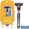 imageAmazon Basics 5Blade MotionSphere Razor for Men with Dual Lubrication and Precision Beard Trimmer Handle ampamp 2 Cartridges Cartridges fit Amazon Basics Razor Handles only Previously Solimo