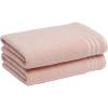 imageAmazon Basics Bath Towel Made with 30 Recycled Cotton Content 2Pack Blush 54 x 30 InchesPink