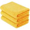 imageAmazon Basics Microfiber Towels for Cars Double Sided Detailing Towel 16quot x 16quot Gold 3Pack3 Pack