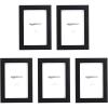 imageAmazon Basics Rectangular Photo Picture Frame 8quot x 10quot Pack of 5 1122 x 921 inches BlackBlack