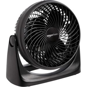 imageAmazon Basics 11Inch Air Circulator Fan Desk Fan for Bedroom Home and Office With 90Degree Tilt Head 3 Speed Settings Lightweight 3 LBS 35 Watts Black 111quotWx63quotDx109quotH11 inch