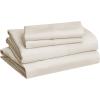 imageAmazon Basics 3 Piece Deluxe Microfiber Bed Sheets Twin Size Dark Gray SolidBeige