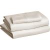 imageAmazon Basics 3 Piece Deluxe Microfiber Bed Sheets Twin Size Dark Gray SolidBeige