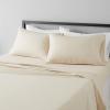 imageAmazon Basics 3 Piece Deluxe Microfiber Bed Sheets Twin Size Dark Gray SolidBeige