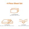 imageAmazon Basics 3 Piece Deluxe Microfiber Bed Sheets Twin Size Dark Gray SolidBeige