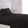 imageAmazon Basics 3 Piece Deluxe Microfiber Bed Sheets Twin Size Dark Gray SolidBlack